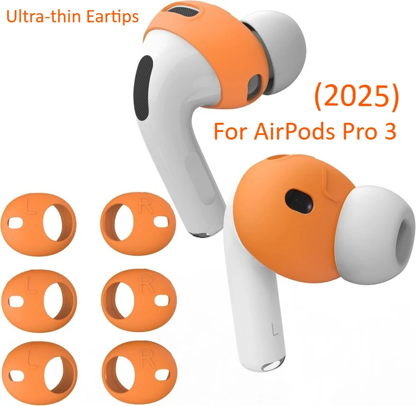 Embouts d'oreille Ultra-fins pour AirPods Pro 3 bouchons d'oreilles en Silicone anti-rayures poignée embouts d'oreille de Sport pour AirPods Pro 3ème génération 2025
