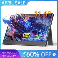 Portable Monitor 11.6inch USB C HDMI Gaming Ultra-Slim IPS Display & Speakers,HDR Plug & Play, External Monitor for Laptop PC