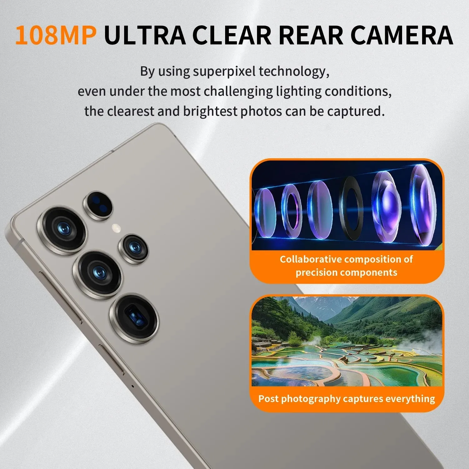 كمبيوتر لوحي جديد 2026 هوت باد S26 الترا 7.3 بوصة HD 4K أندرويد 13 22 جيجابايت + 2 تيرا بايت 8000 مللي أمبير بطارية 4G 5G بطاقة Sim المزدوجة واي فاي نظام تحديد المواقع جوجل #5