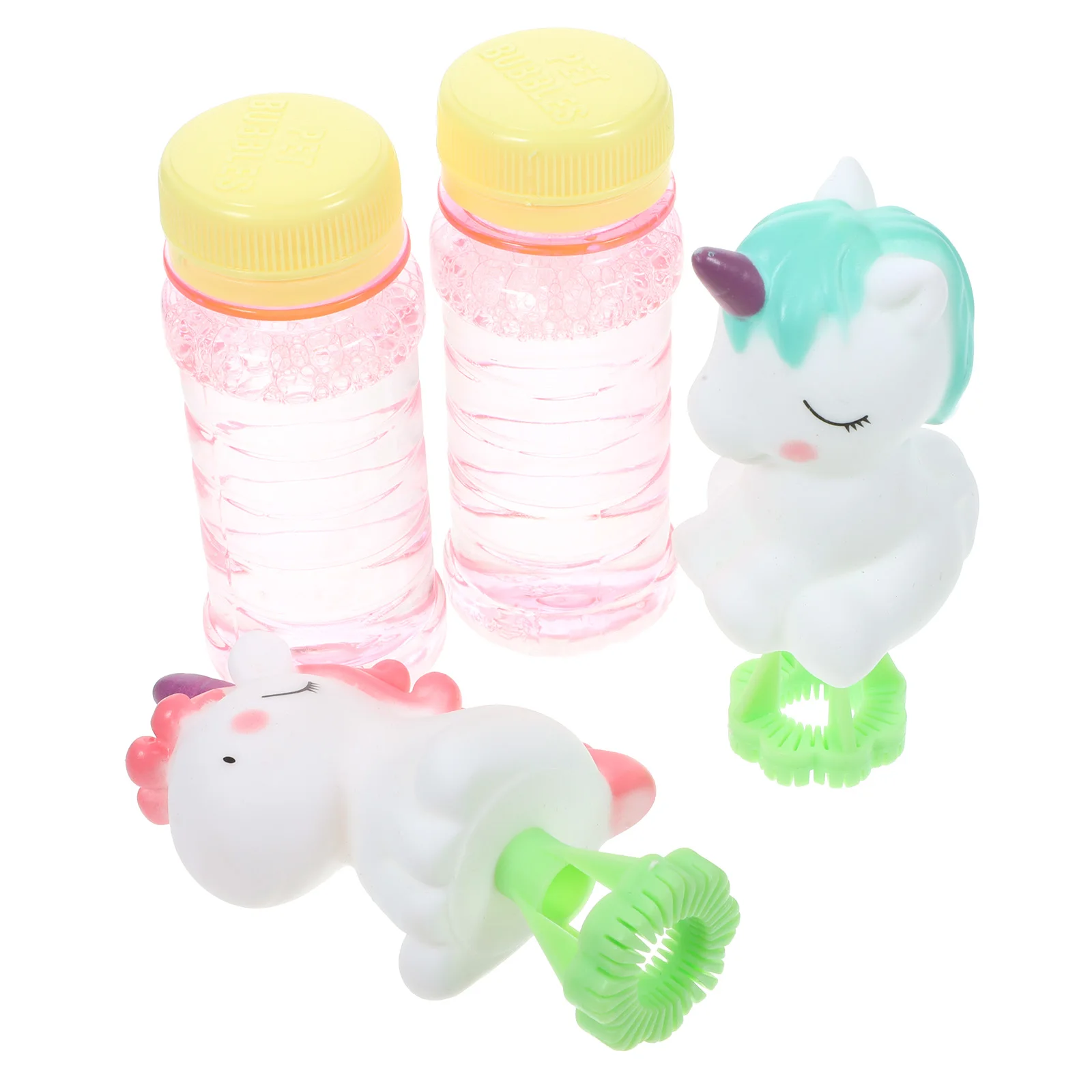 2pcs Wand For Kids Colorful Blowing Portable Plaything Summer Outdoor Party Favors Funny Bubble Maker Stick Safe Mini