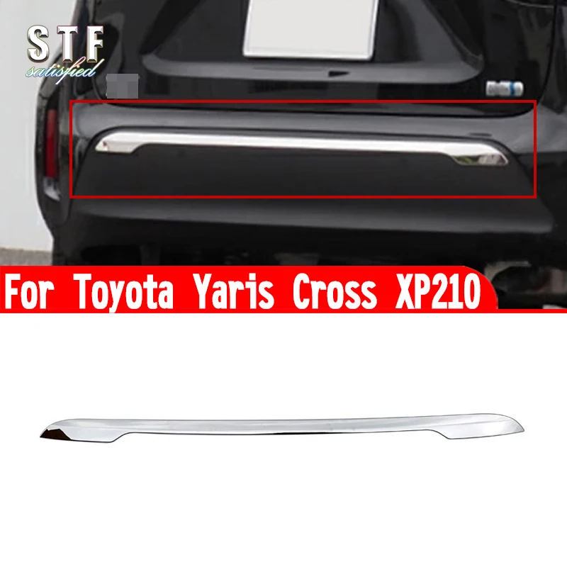 For Toyota Yaris Cross XP210 2020-2023 Car Accessories Rear Bumper Strip Cover Trim Molding Decoration Stickers