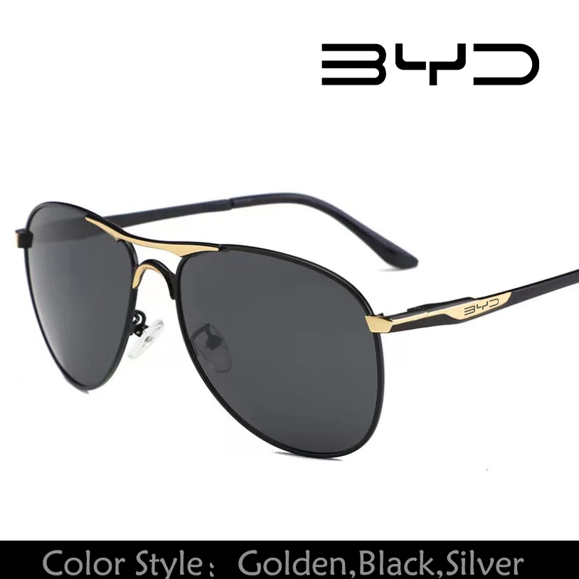 Luxury Pilot Polarized Sunglasses Men Women Driving Fishing Retro Sun Glasses for BYD F3 E6 Yuan Plus Atto F0 G3 I3 Ea1 Song Max