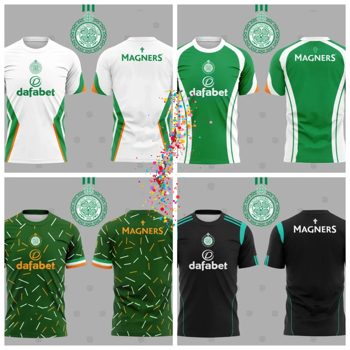 

2025 New Men's Quick-drying T-shirt Celtic Ireland Comfortable Sport Breathable Sweat-absorbing Short-sleeved Top Jersey clothes
