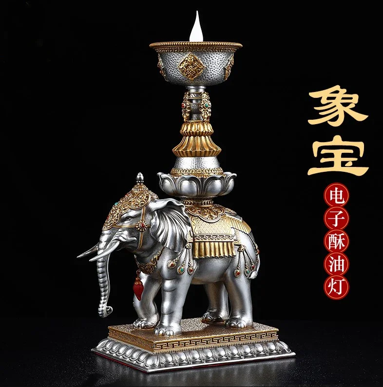 زوج 2 قطعة حماية المنزل مزار المذبح البوذية محظوظ الميمون الله الفيل العبادة ضوء العرض توصيل في تمثال #1