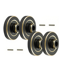 31g  Counterweight Brass Wheel Hex Hub Adaptor For FMS FCX24 FCX18 LC80 Rc Car Upgrade Parts Crawler Accessories 1/24 Scale