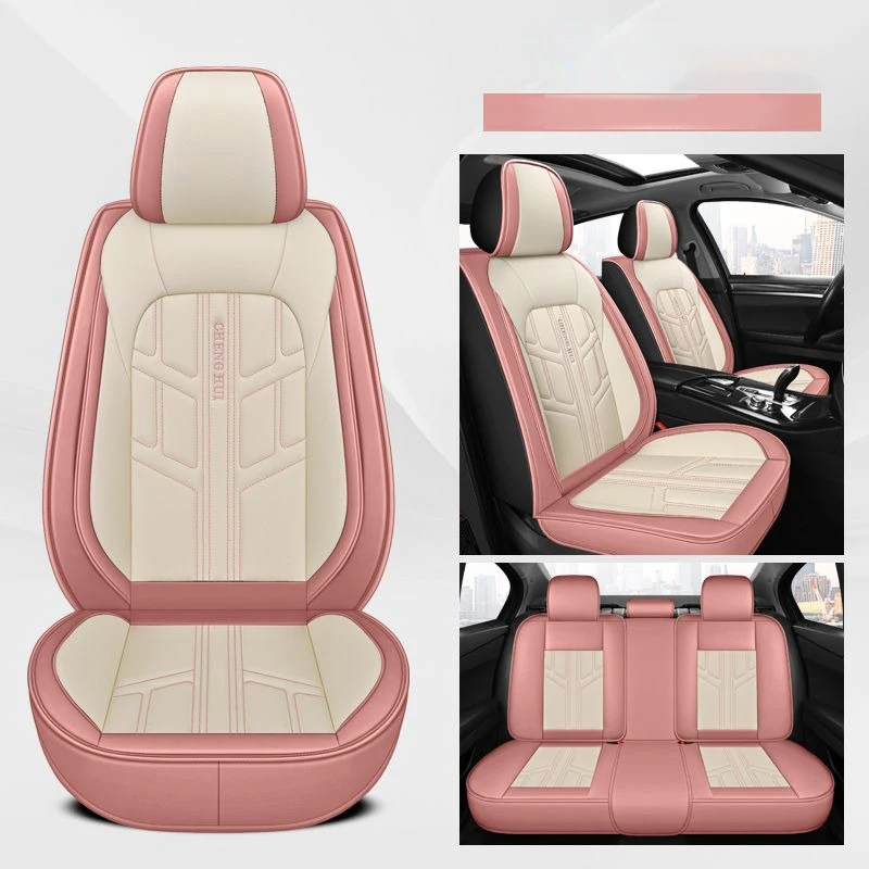 YUCKJU Car Seat Cover Leather For Mitsubishi All Models Outlander Pajero Grandis ASX Pajero Sport Lancer Galant Lancer-ex