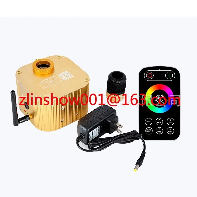 Bluetooth app fiber optic light 16WRGBW voice-activated light source, car star top modification