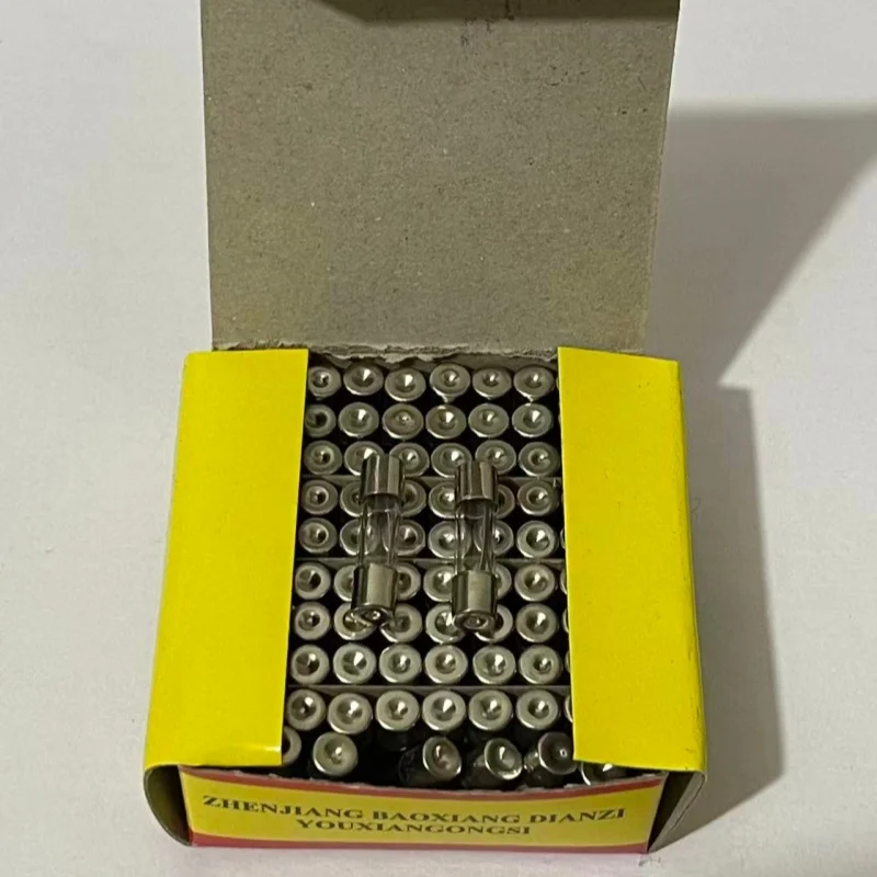 100pcs 6*30mm T1A slow Glass fuse Fuse 6*30 1A 1000mA 6x30 New