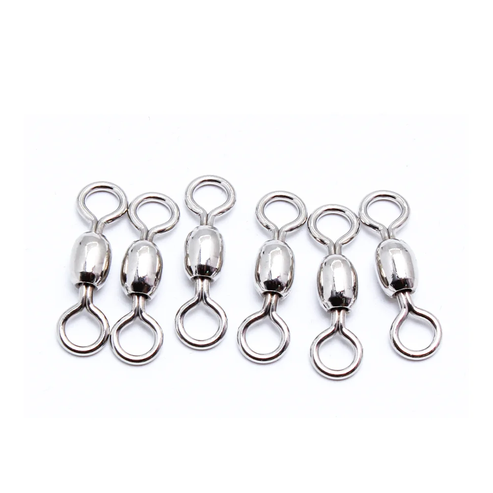 مفصل دوار للصيد من الفولاذ المقاوم للصدأ ، موصل 8 أشكال أبيض قوي الشد ، متين ، ، من الفولاذ المقاوم للصدأ