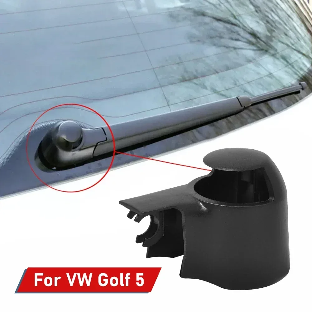 Car Rear Wiper Cover Cap Black For Rabbit For Golf For Passat 6Q6955435 Black Furable And Wear-resistant Rear Car Wiper Cover