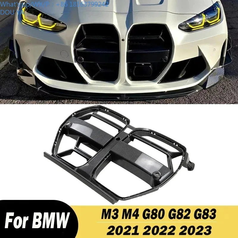 

For BMW M3 M4 G80 G82 G83 2021 2022 2023 Car Front Bumper Center Grille Grills Facelift Racing Grills Body Kits