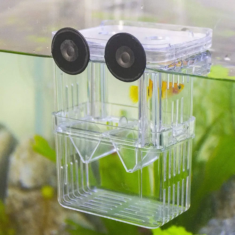 Aquarium Fish Breeder Box Hatching Incubator Box Durable Betta Fish Tank Fish Breeding Isolation Box for Baby Fish Shrimp