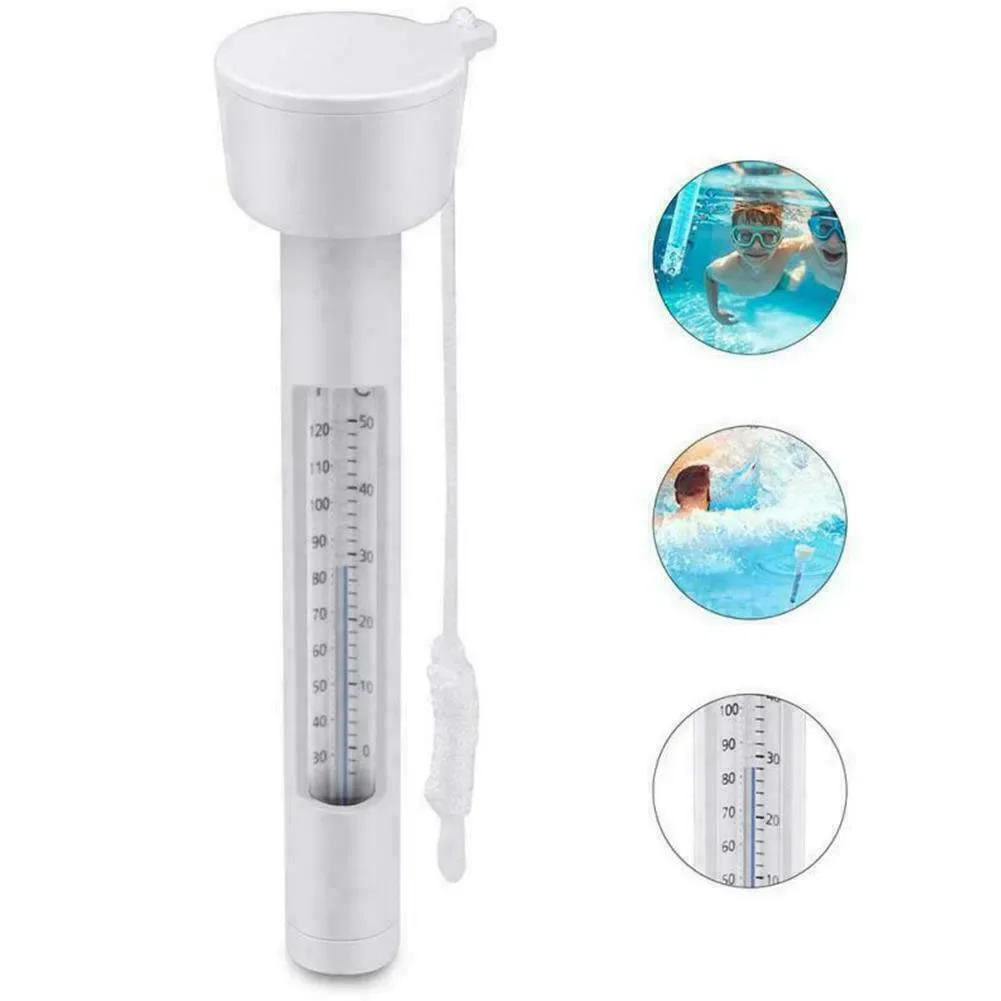 Floating Pool Thermometer Water Temperature Thermometers With String For Outdoor Swimming Pools Hot Tubs Fish Ponds Thermometer