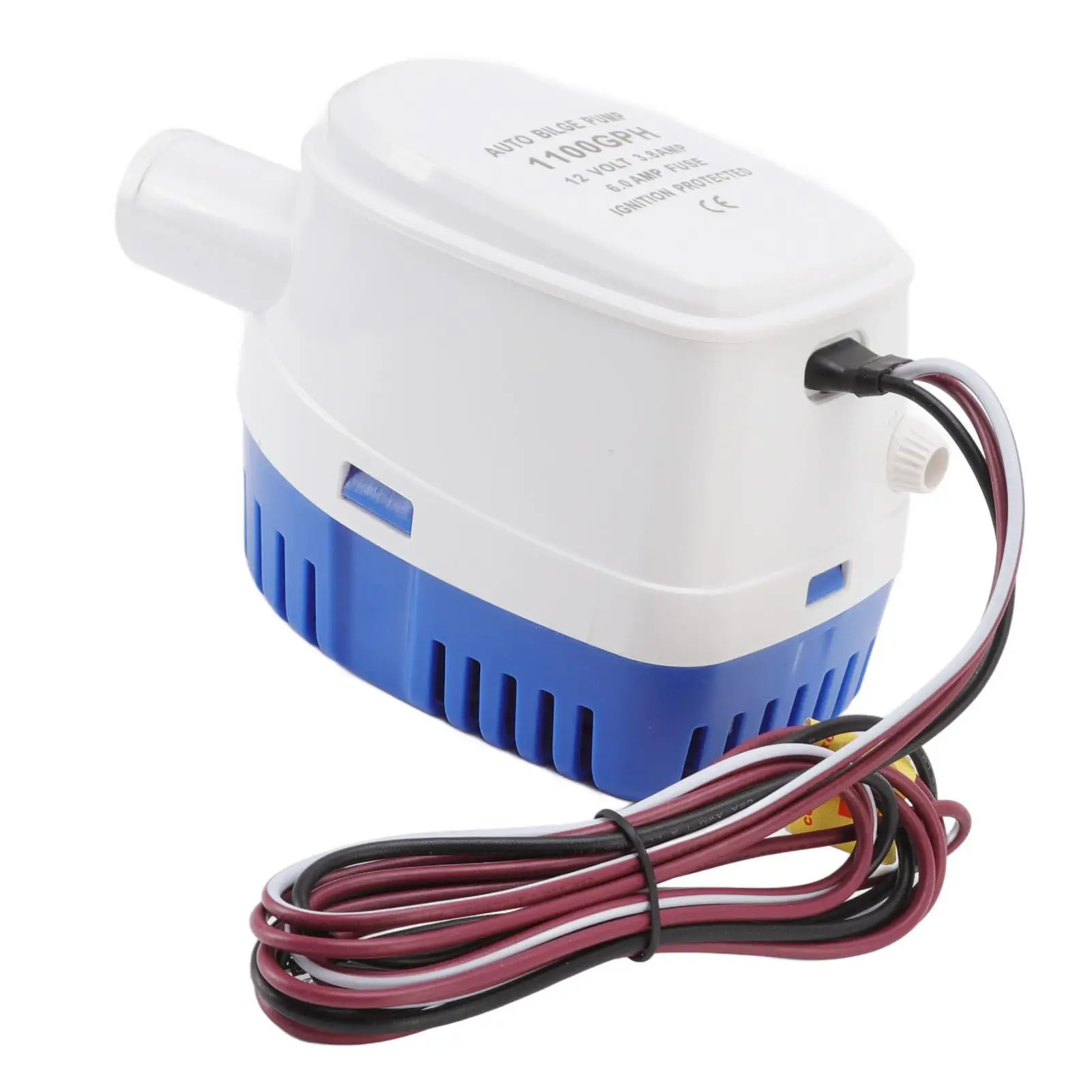 

DC Submersible Pump with Integrated Float Switch - 29mm Outlet, 4m Lift, Durable Plastic Shell for Equipment Use