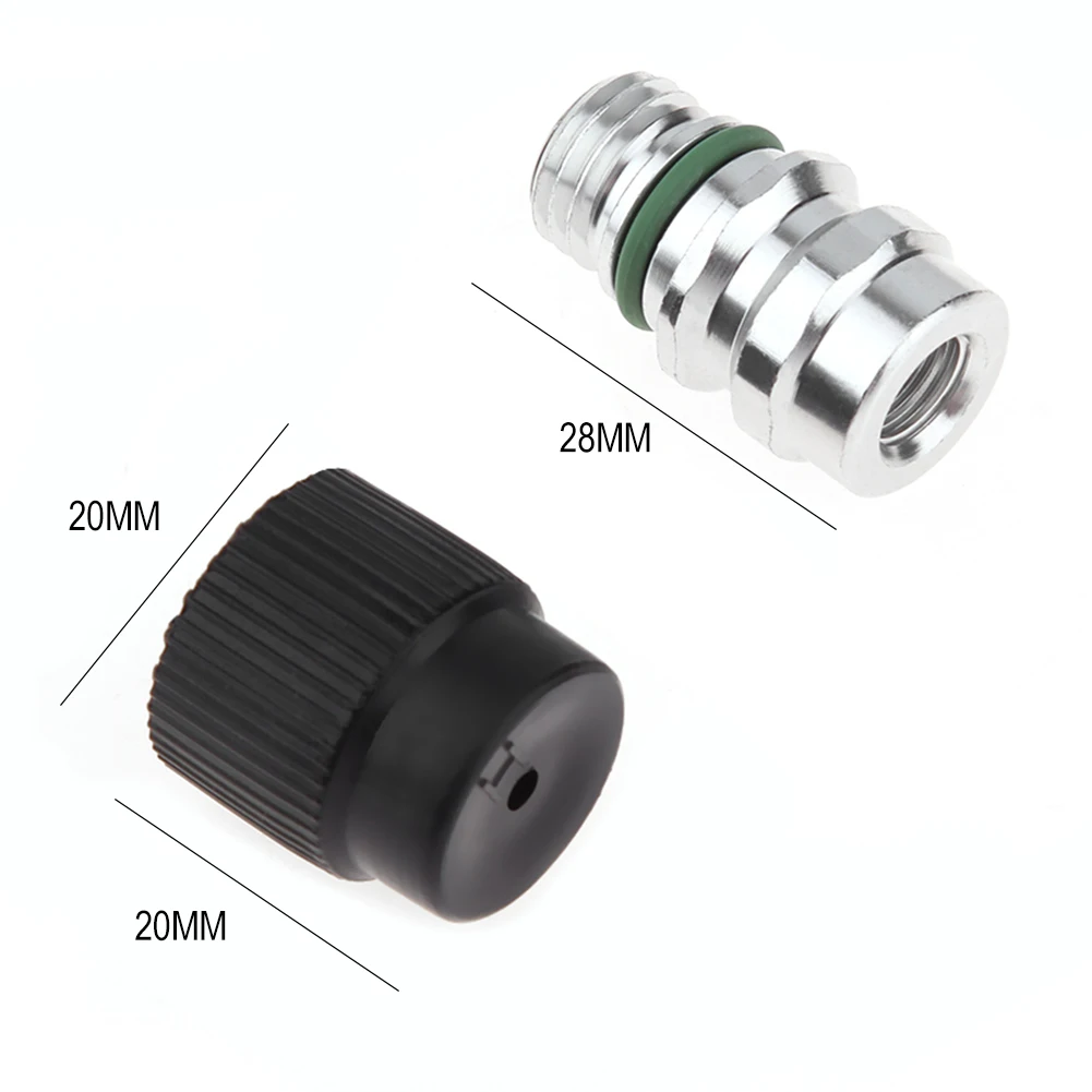 

5pcs High Side A/C Service Charge Port Ball Valve Cores with Caps for GM VW