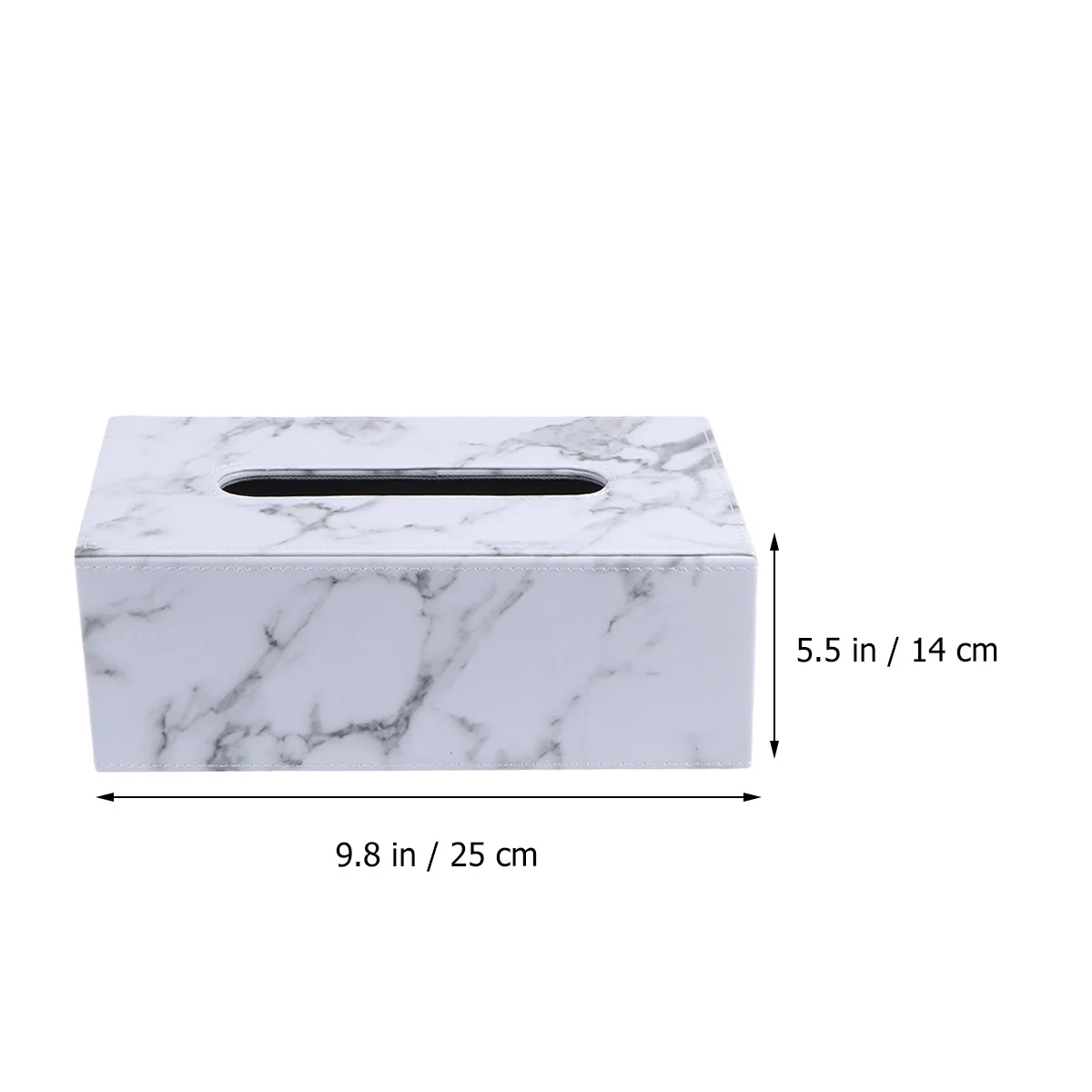 

Tissue Marble Pattern Tissue Holder Paper Towel Holder Home Office Car Decorative Storage