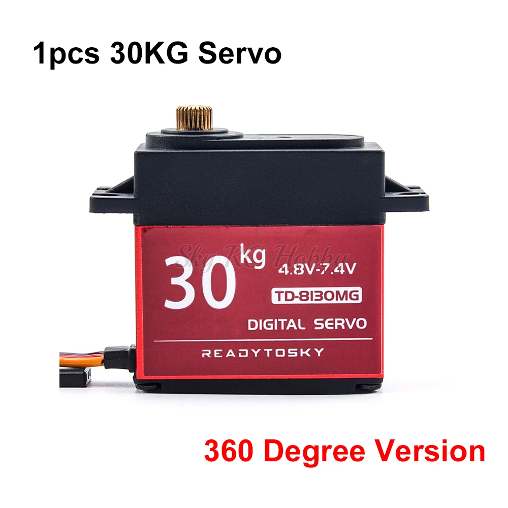 Waterdichte 20KG 25KG 30kg 35kg 40KG 60KG Servo's 180 270 360 Graden Grote koppel Digitale Servo Metalen Tandwielen 25T Arm Voor RC Auto