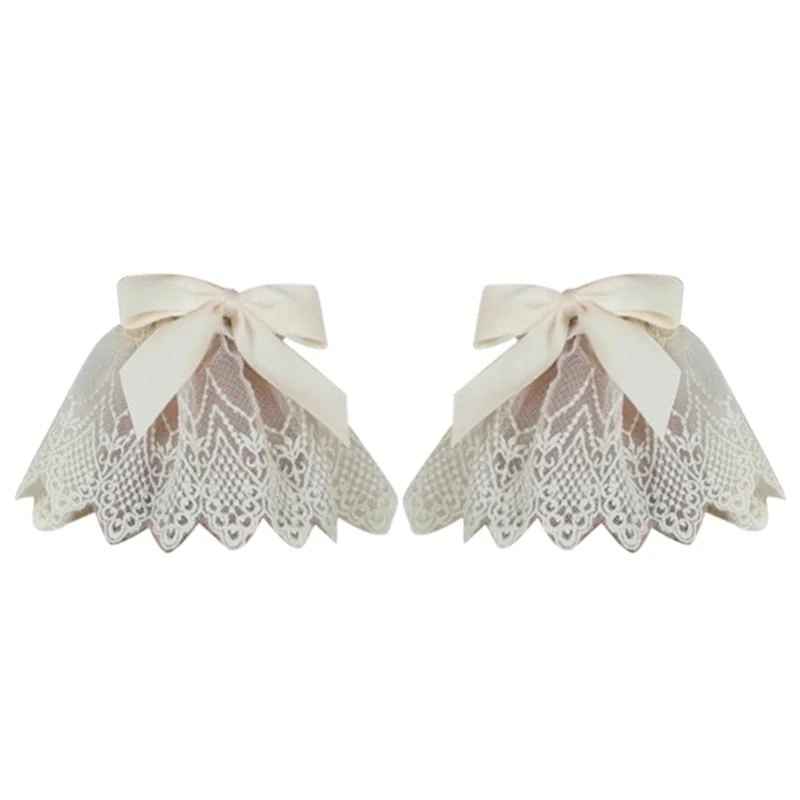 

5asd False Lace Cuffs Sweater Decorative Wristband False Flared Sleeves Detachable