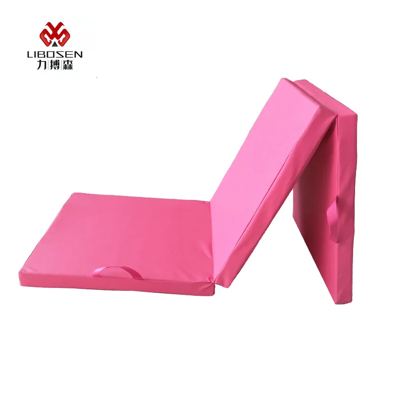 Extra Thick Foldable Gymnastics Mat 2 Inch High Density EVA Yoga Pilates Exercise Floor Mat with Carry Handles Portable