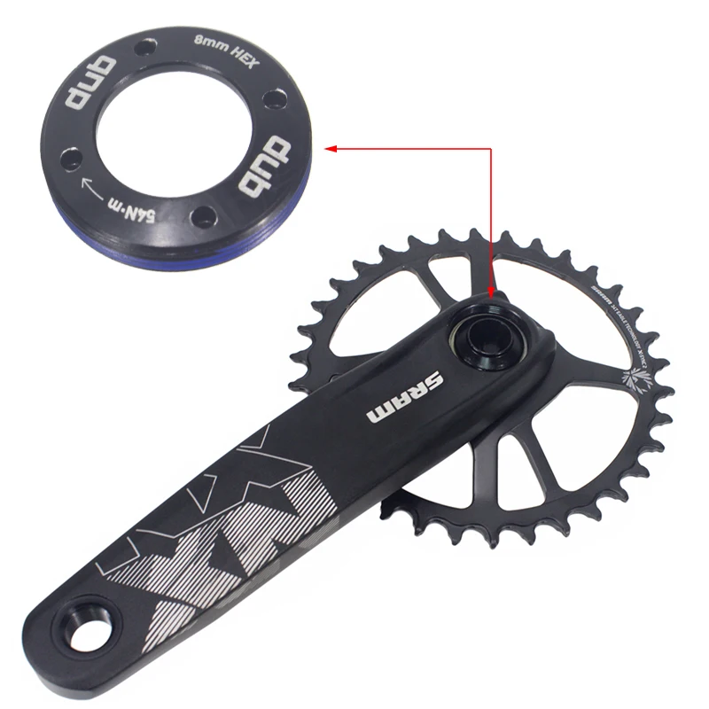 Tornillo de brazo de manivela de bicicleta HEPPE para SRAM NX/GX/Force/XX1, tapa de manivela DUB, juego de bielas autoextraíbles M18/M30, Perno