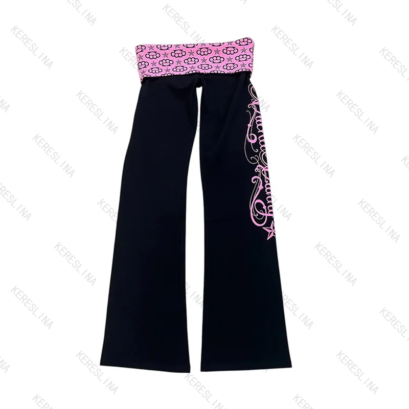 European and American trendy casual pants subculture Millennium Gothic 2000S Vintage E-girl style comfort versatile casual pants