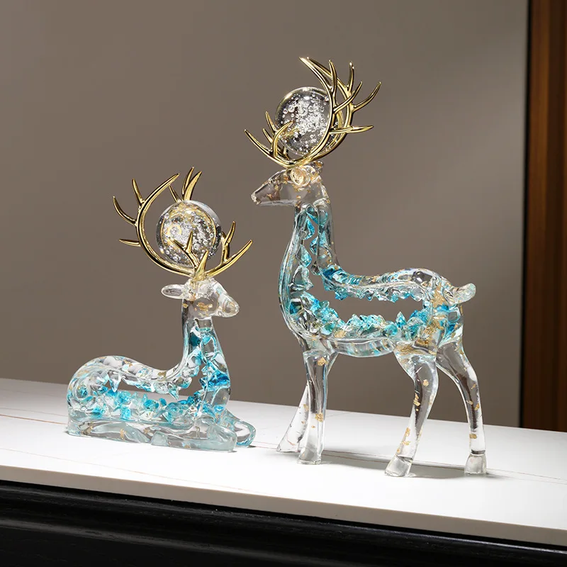 

Lucky deer ornament, entrance living room wine cabinet decoration