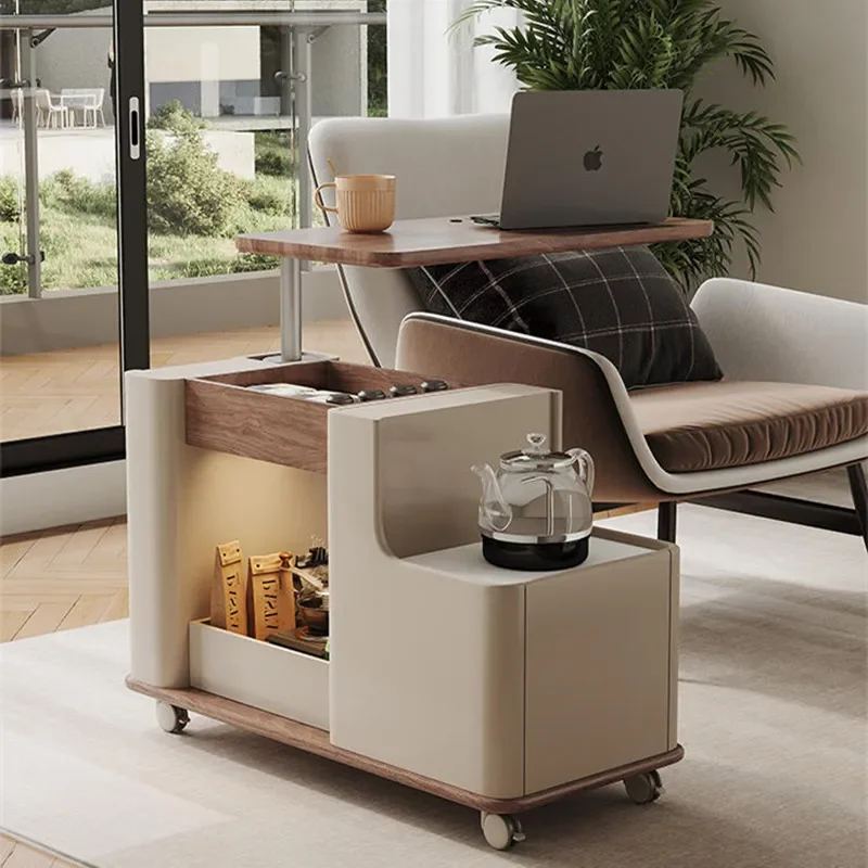 household lifting coffee table small apartment sofa living room side table with boiling water tea table trolley