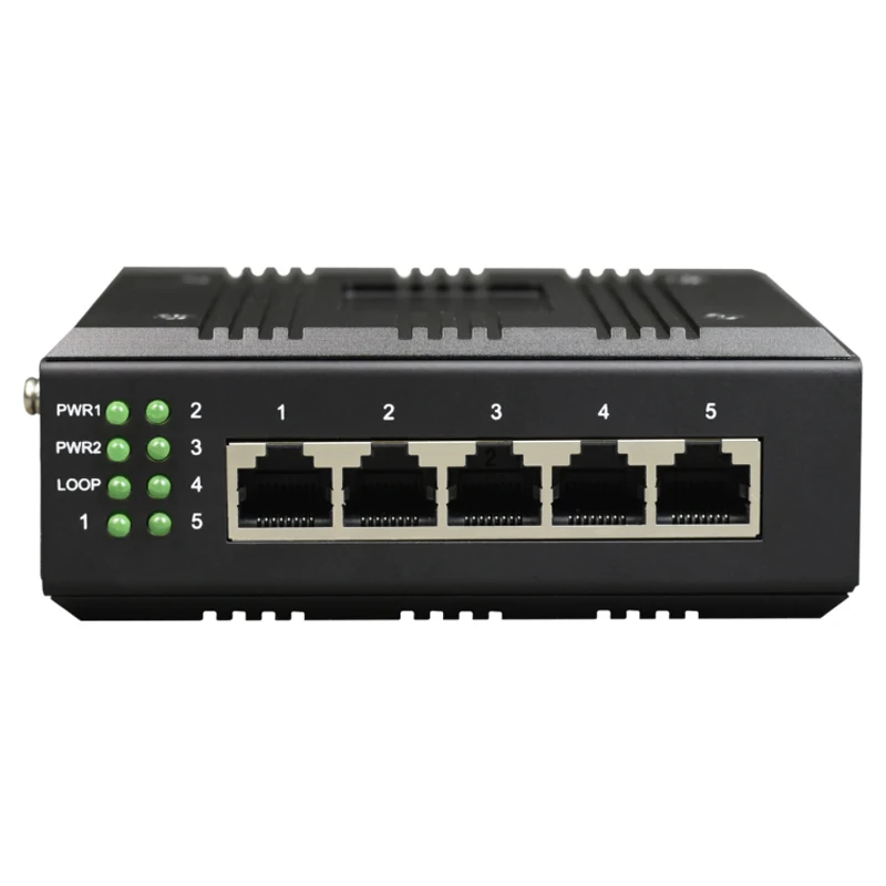 

Неуправляемый сетевой коммутатор Сетевой коммутатор на DIN-рейку 5-портовый промышленный коммутатор Ethernet 10/100M