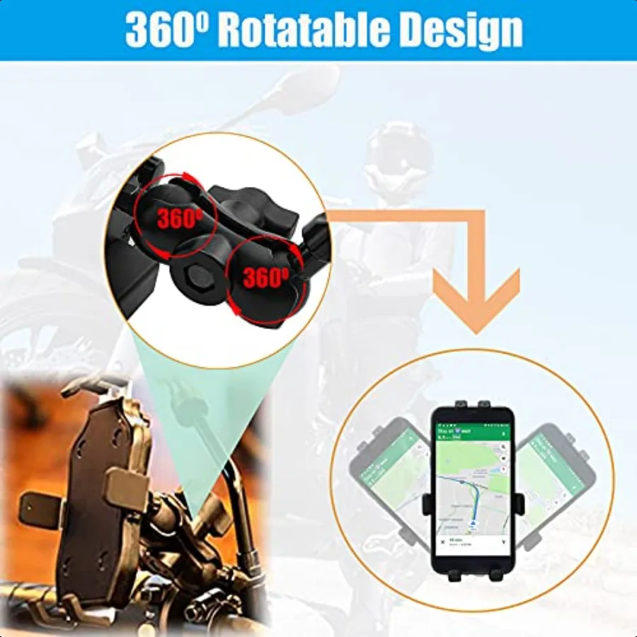 Motorrad Telefon Halterung GPS Navigation Halterung Handy Halter Gabel Vorbau für Suzuki Hayabusa GSXR 600 750 1000 YZF R1 R6 S10