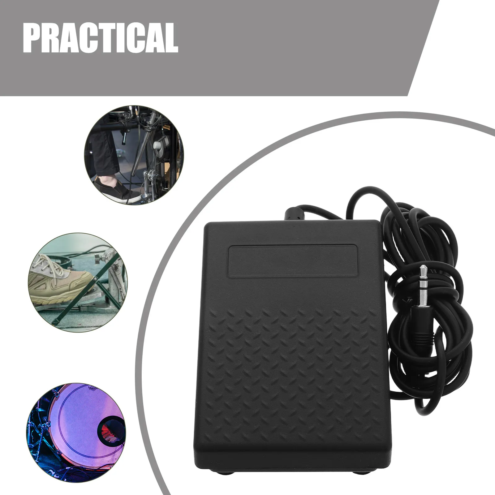 Universal Sustain Pedal Electronic Keyboard Digital Piano Polarity Switch Midi Cable Musical Instrument Accessory Equipment