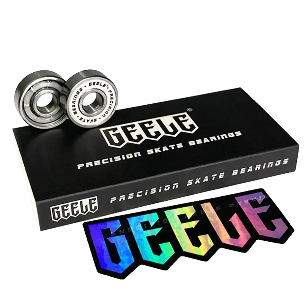 8Pcs Fast Skateboard Bearings Metal Spare Bearing, Ball Bearings Fit for Longboard Scooters And Inline Skates.