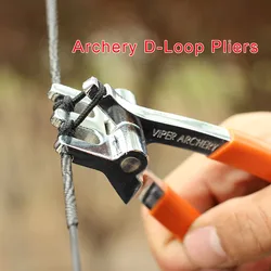 Archery D-Loop Pliers Compound Bow String D Ring Rope Adjustment Fixing Tool Shooting Accessories