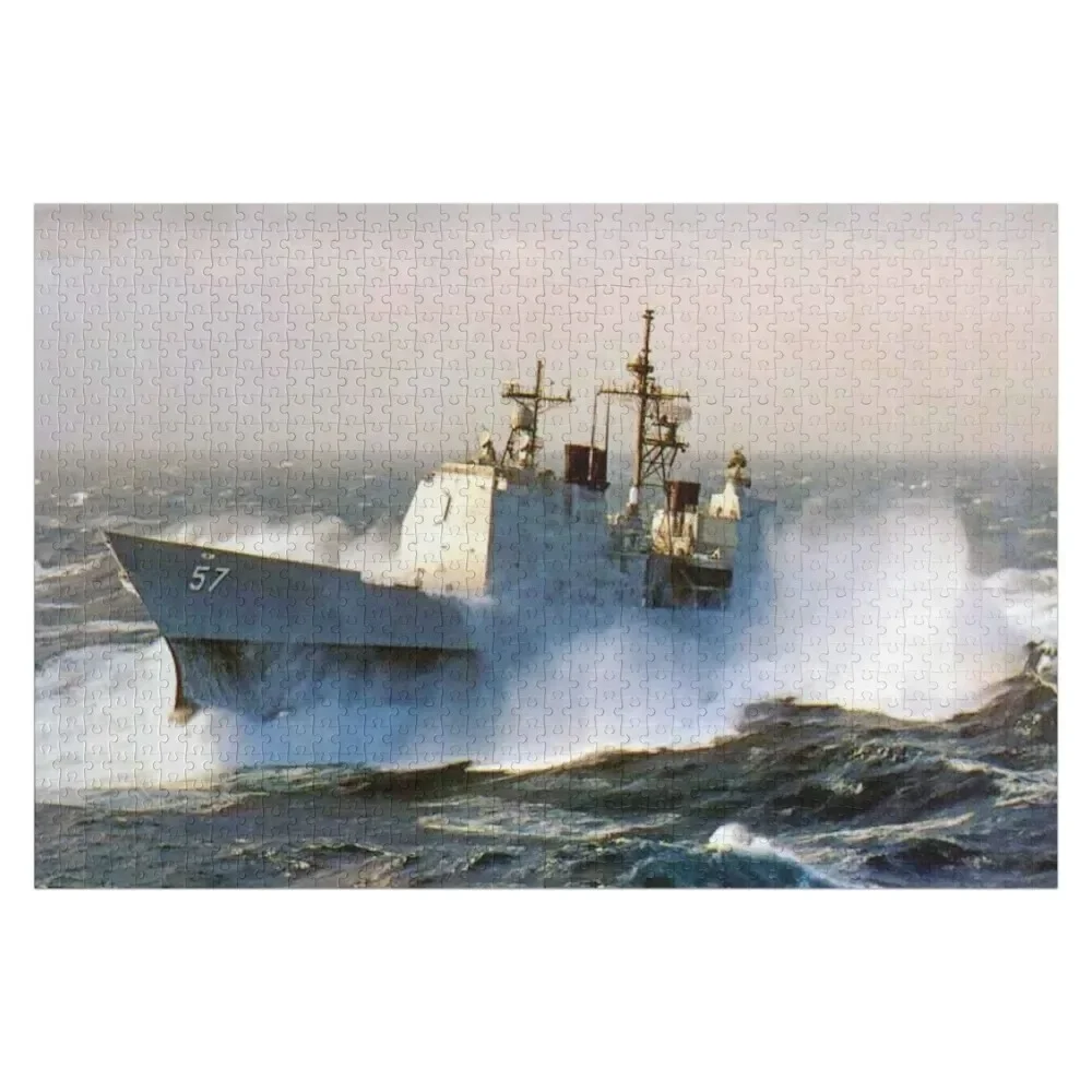 

USS LAKE CHAMPLAIN (CG-57) SHIP'S STORE Jigsaw Puzzle Custom Wood Custom Jigsaw Personalized Kids Gifts Puzzle