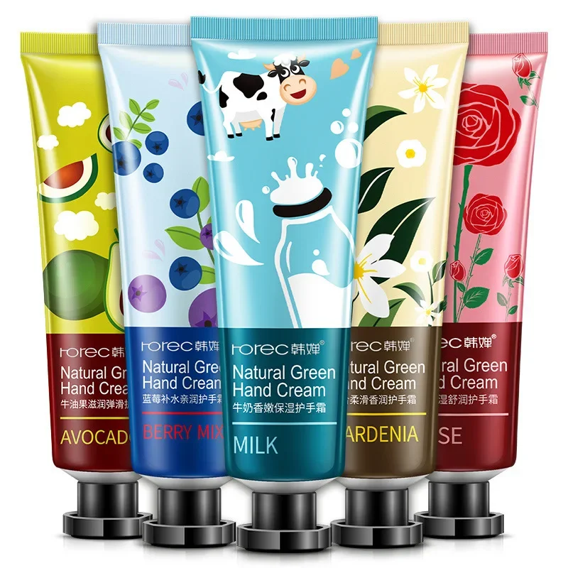 1Pcs Fruit Nourish Avocado Hand Cream Moisture Moisture Nourishing Anti Chapping Whitening Hand Lotion Winter Plant Hand Lotion