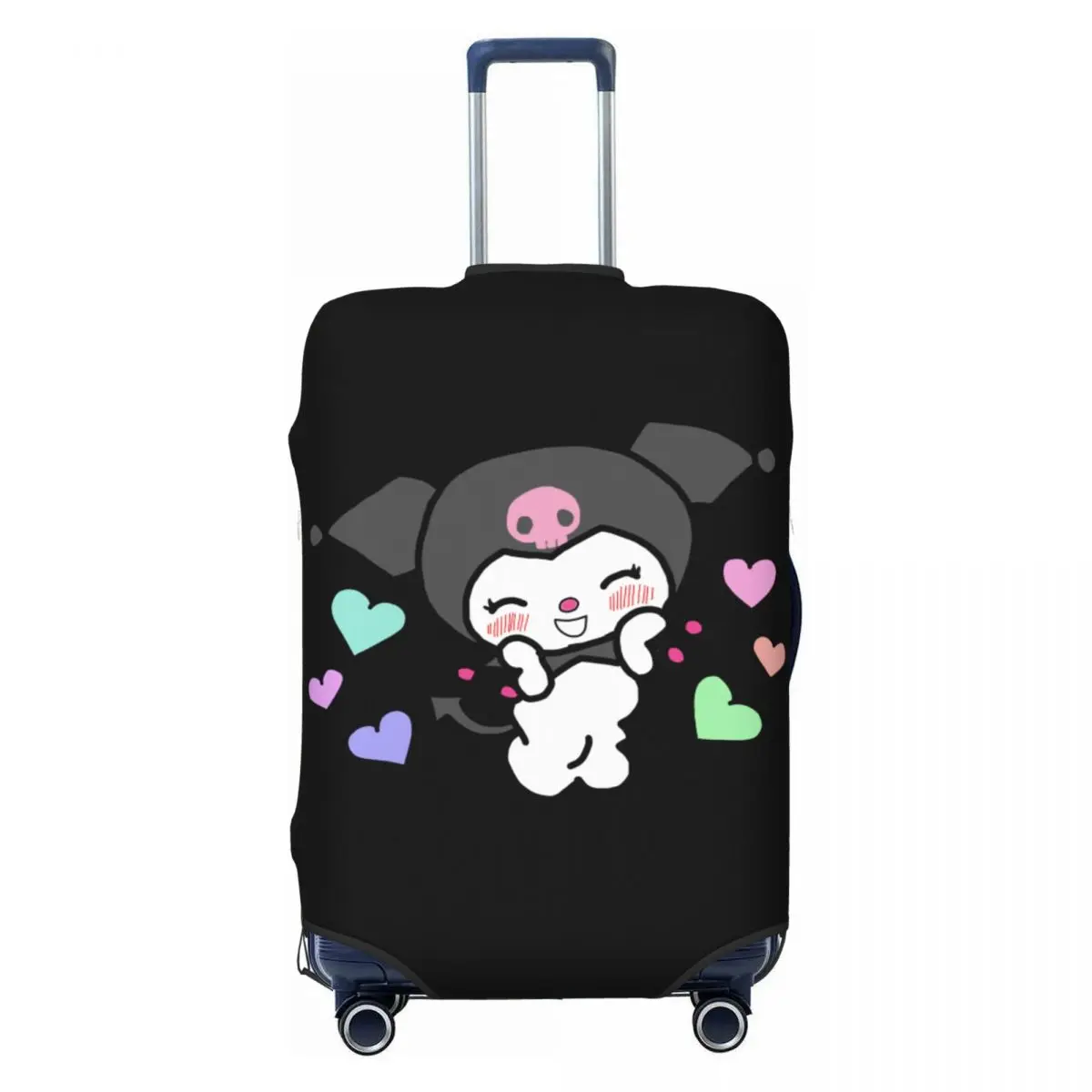 

Custom Kuromi Cartoon Manga Luggage Cover Elastic Travel Suitcase Protective Covers Suit For 18-32 inch