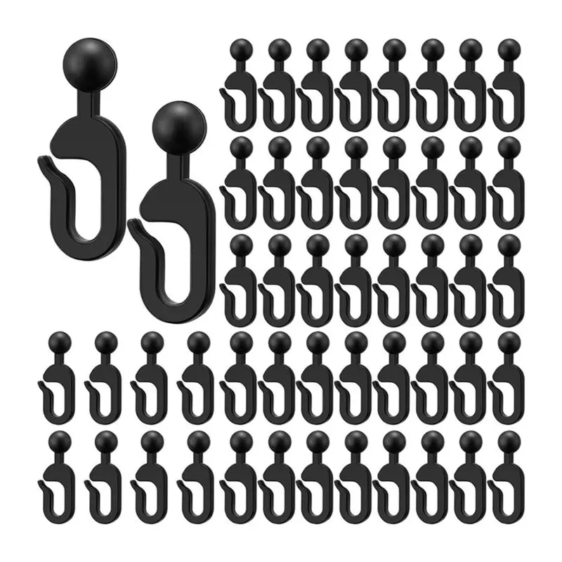 A74E-Mosquito Netting And For Gazebo Curtains 200-Pack Outdoor Curtain Track Replacement Hooks For Gazebo Parts