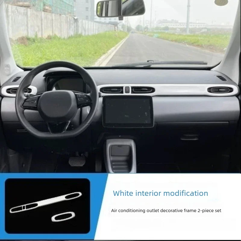 For Leapmotor T03 2020-2021 Accessories Car Sticker Modification Central Control Air Conditioner Trend Change Decorative Sticker