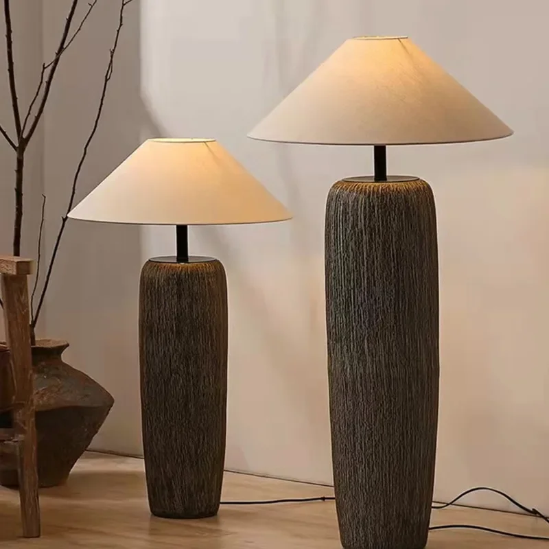 Classical Ceramic Floor Lamps Antique Living Room Bedroom Corner Stand Lamps Restaurant Shop Decorate Floor Light for Fixture