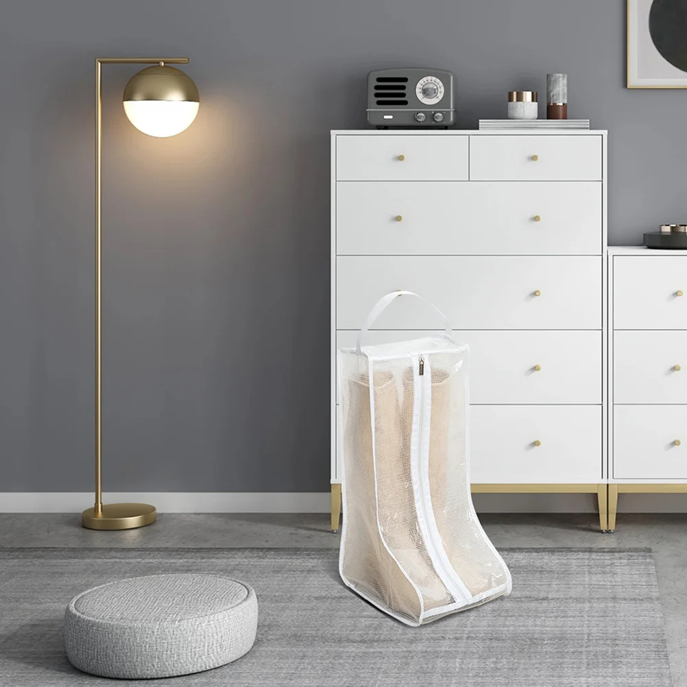 

2Pcs Boot Storage Bag Transparent Dustproof Shoe Organizer Covers Travel Storage Protector Holder for Long Short Boots