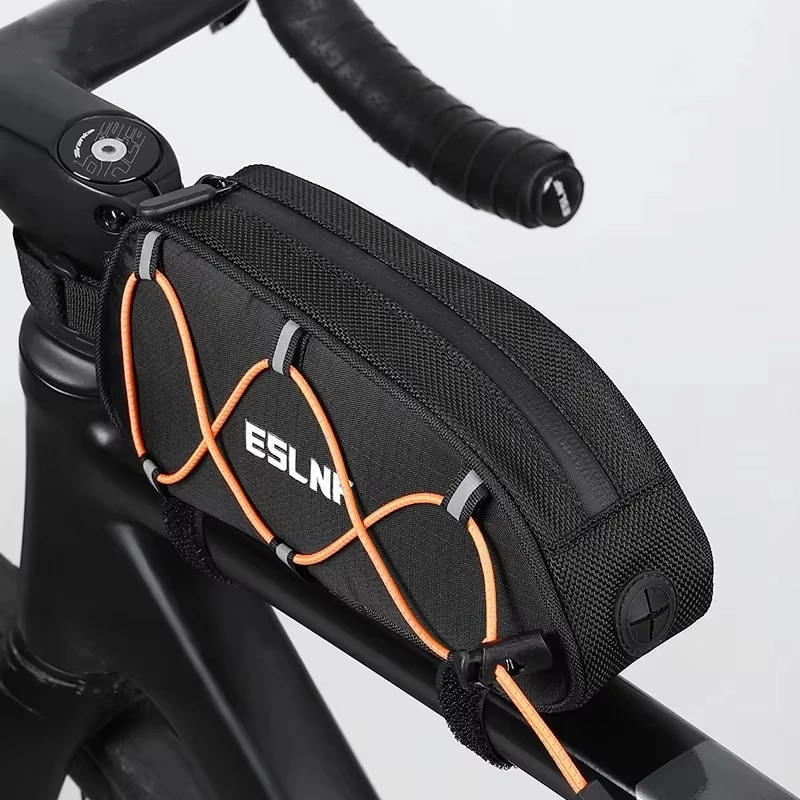 

Bicycle Bag Rainproof Cycling Top Front Tube Frame Bag Large Capacity MTB Road Bicycle Pannier Black Bicycle Accessories