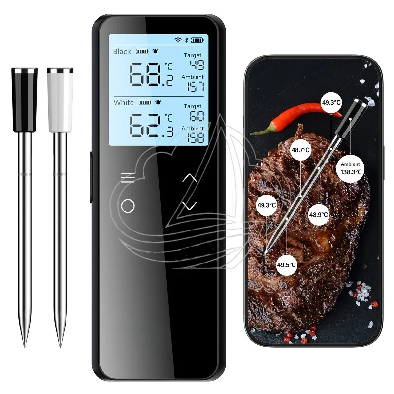 WiFi Bluetooth Wireless Meat Thermometer Digital Cooking Thermometer for Food & Barbecue