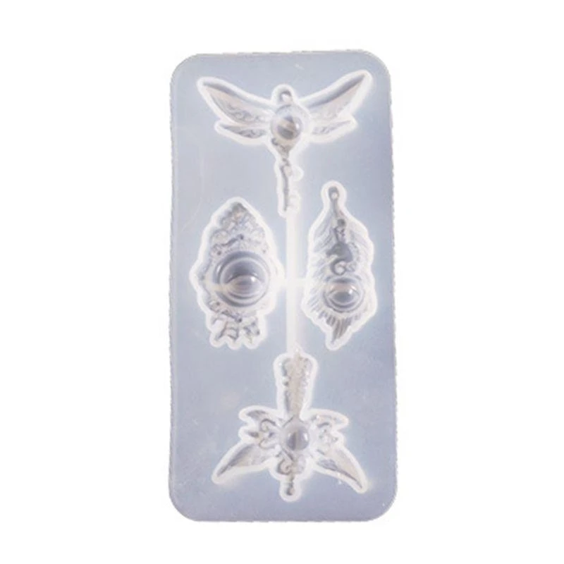 Handicrafts Jewelry Keychain Silicone Mould Devil Eye Handmade Plaster Soap Mold