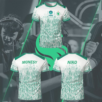 Team Falcons 2025 Summer New White Training Uniforms CS2 Esports Pro League NIKO m0NESY Custom T-shirts Men's O Neck Tees Gifts