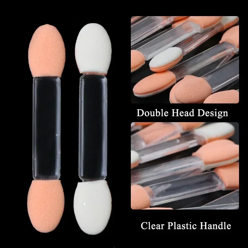 Hot Fashion 30/5Pcs Pro Sponge Stick Eye Shadow Brush Applicator Cosmetic Make up  Double-head Eyeshadow Brush For Women Makeups