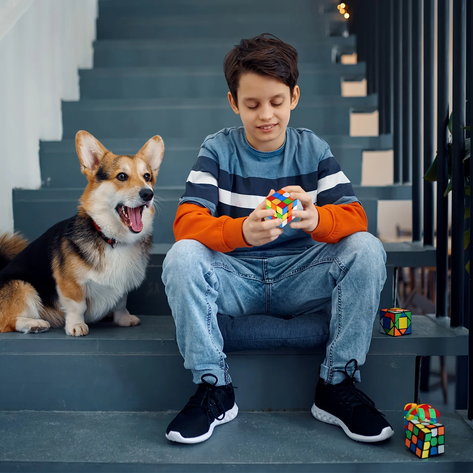 Mirror Surface Speed Cube 3x3 Mirror Surface Speed Cube - Original Stickerless Magic Cube - เกมปริศนาเงาและของเล่นพัฒนาสมอง