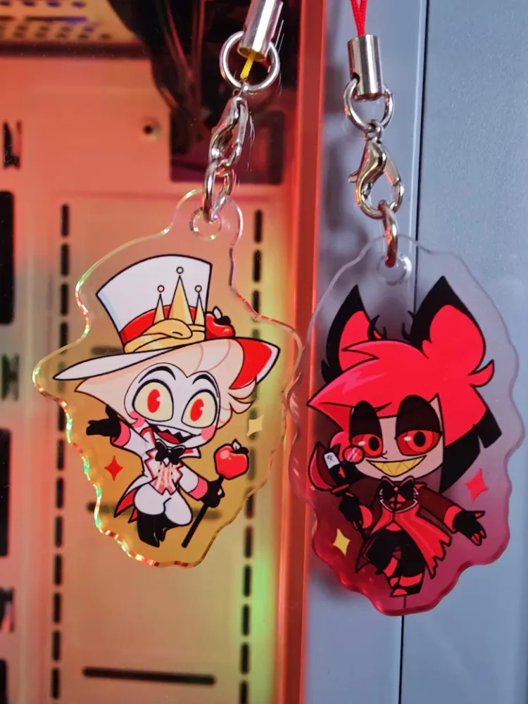 Hazbin Hotel - Ciondoli per telefono in acrilico / Gioco di cartoni animati Ciondolo personaggio