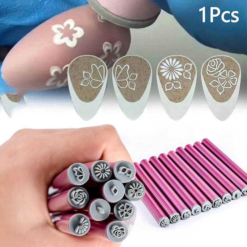 1 pz nail art timbro penna motivi floreali a farfalla stamper stampante nail art stamping piastre strumenti forniture per unghie per ragazze