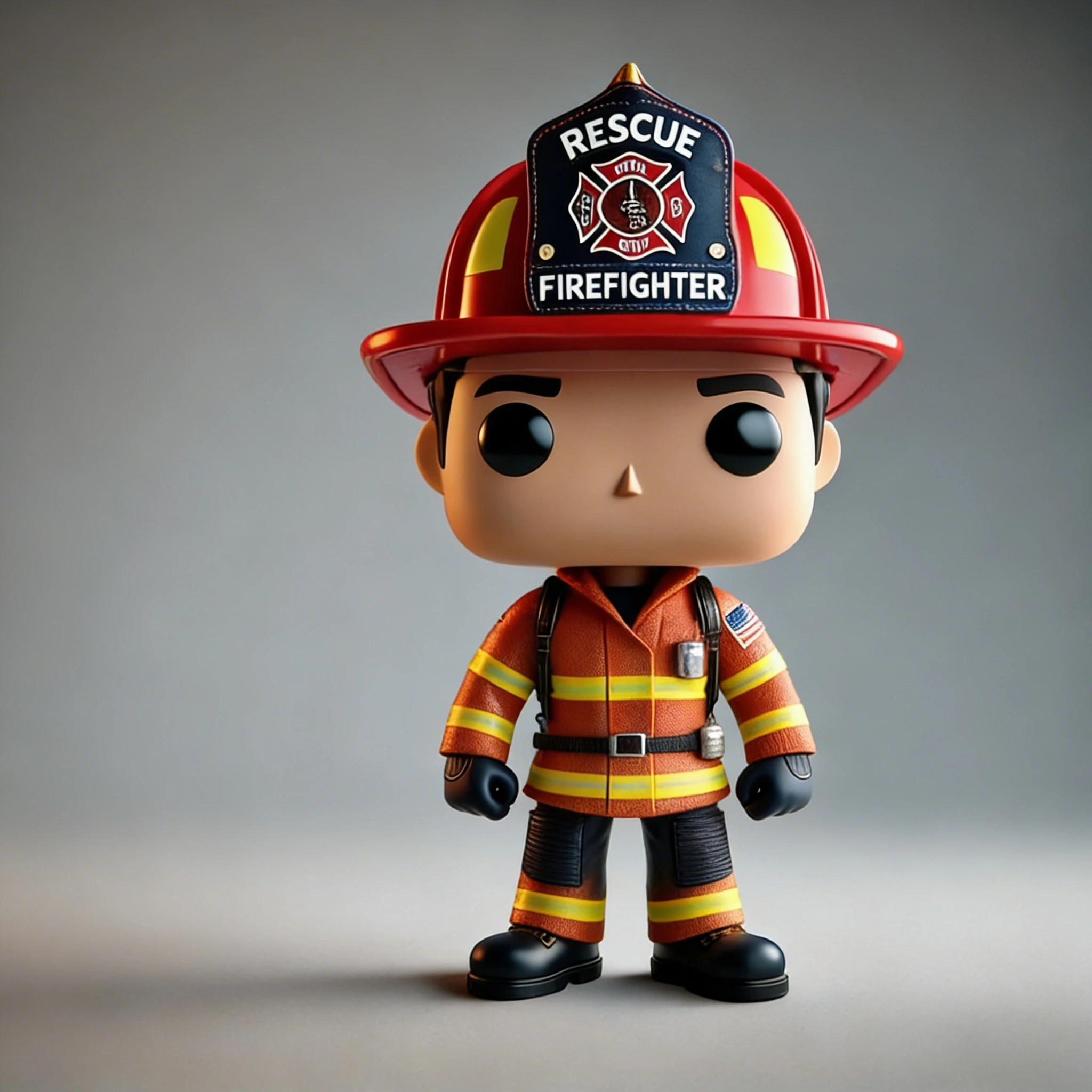 

Fireman Cartoon Anime Fire Fighting Figure Model PVC Doll Toys Boy Toy Model Creative Street Scence Display Collection