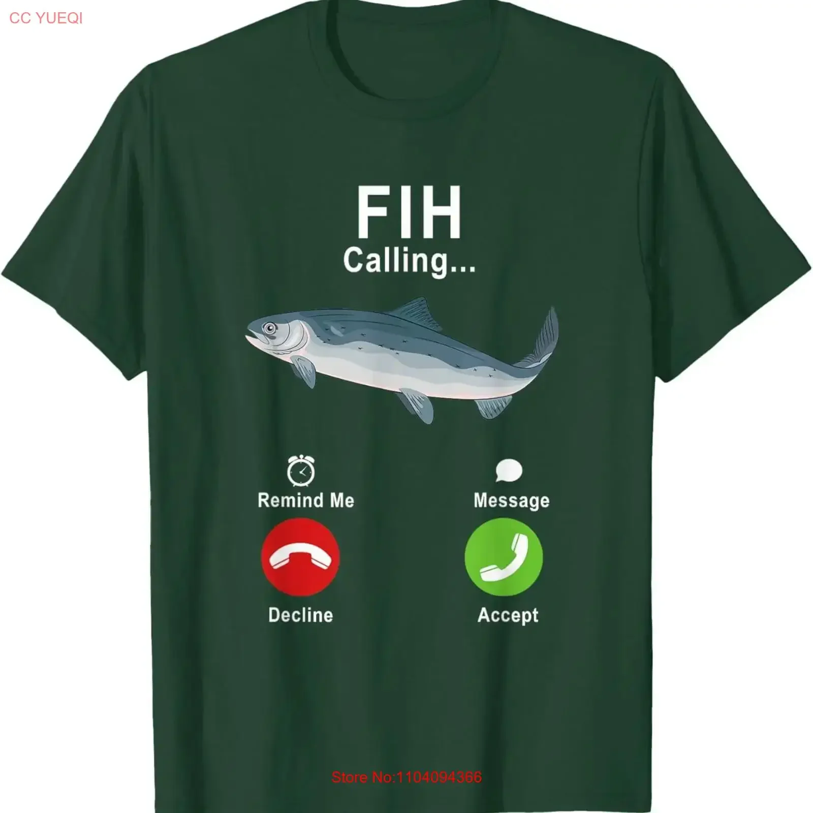 Fih Calling Remind Me Message Decline Accept Phone Call Fish T Shirt vintage Washed Breathable Casual streetwear Versatile
