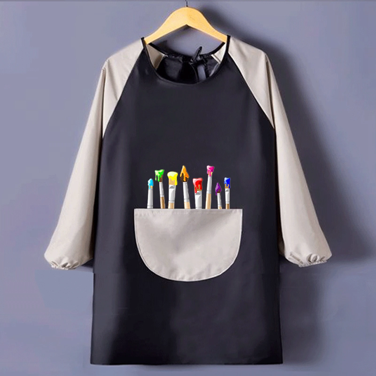 Multifunction Kids Painting Apron Gadgets Artist Craft Drawning Aprons for Children Waterproof Apron Long Sleeve Gown Kids Bibs